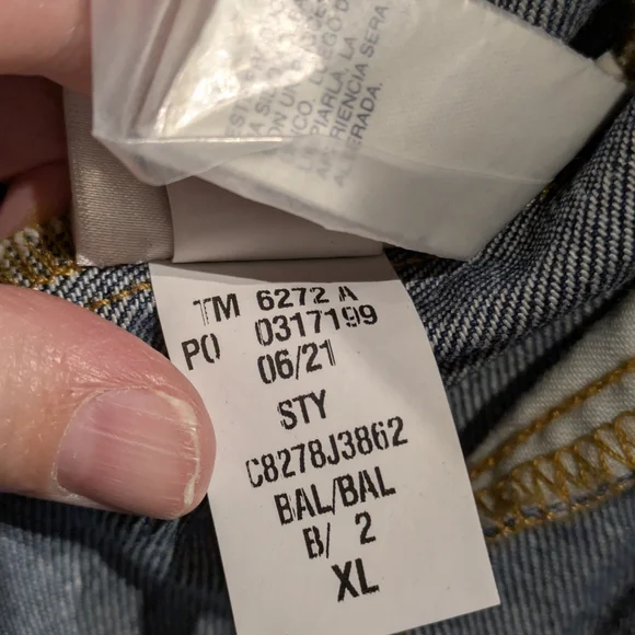 Tommy Hilfiger  Blue Denim Jacket XL NWT - Picture 6 of 7